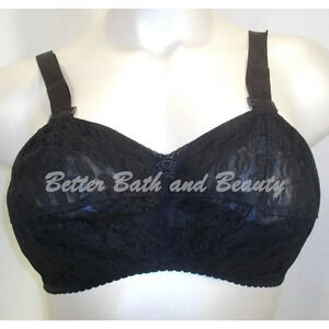 Lady Cameo Wire Free Nursing Full Support Bra 32HH Black  Excellent Pre-owned Co